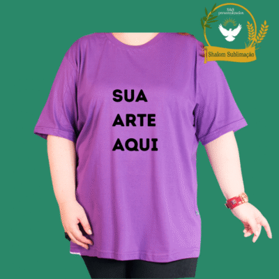 Camiseta Algodão Personalizada Plus Size