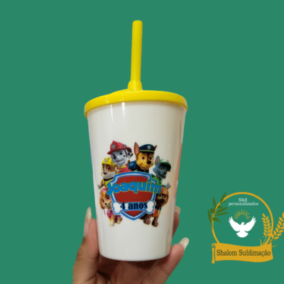 Copo Twister Canudo Personalizado