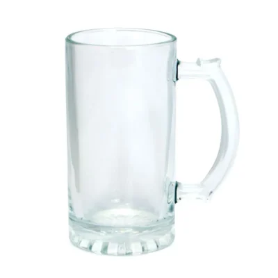 Caneca de Chopp Lisa em Vidro Cristal para Sublimação 475ml
