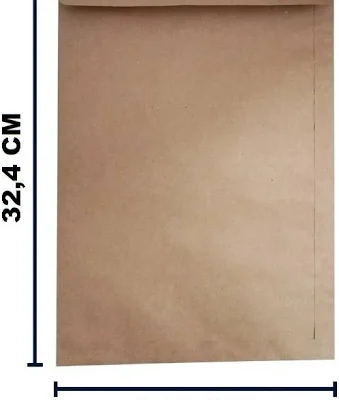 10 Envelope saco kraft natural