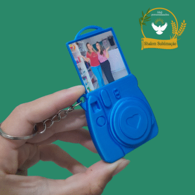 Chaveiro Máquina Fotográfica - Impressão 3D